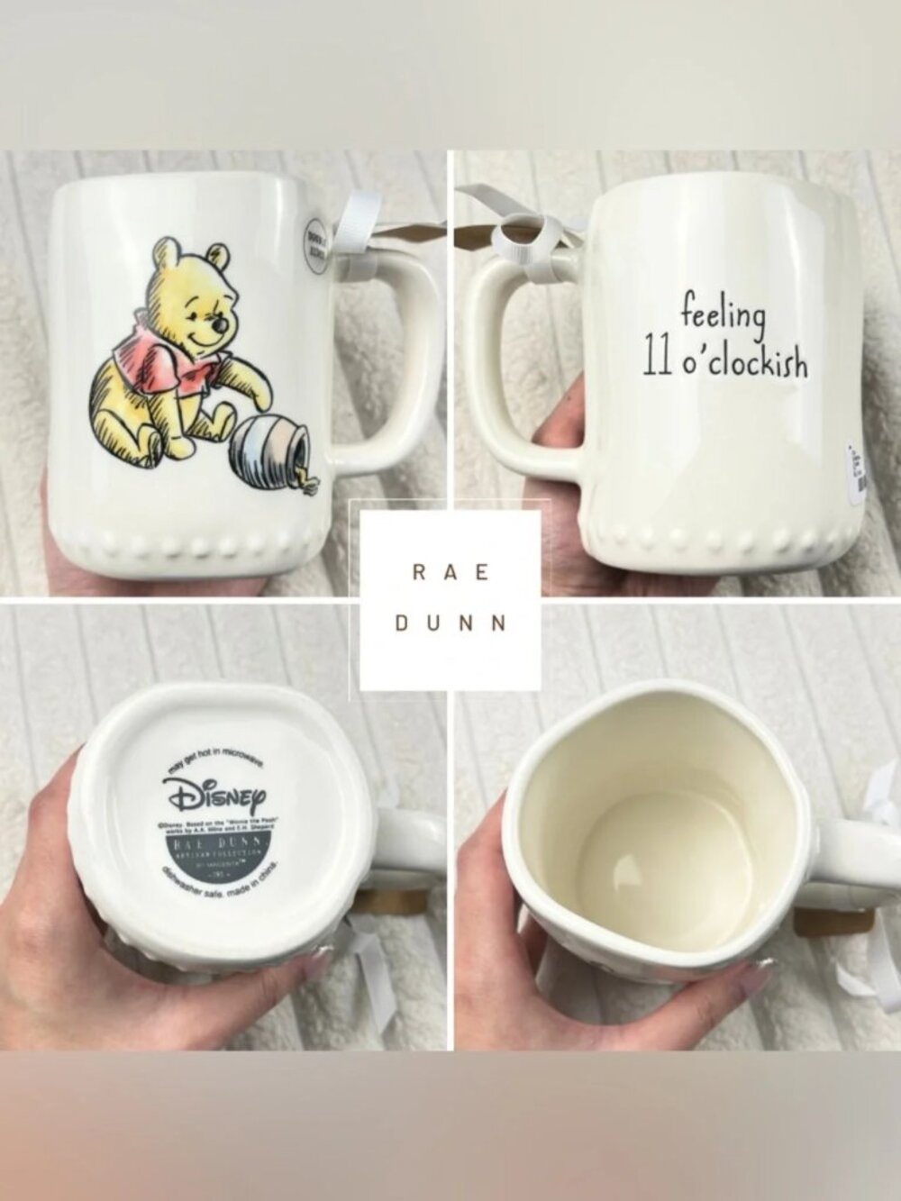 Winnie the Pooh Rae Dunn Disney Colab Pooh Mug NWT
